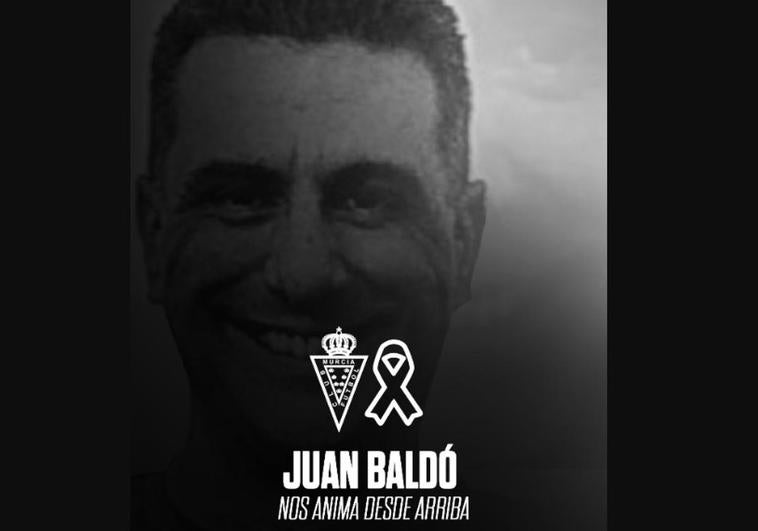Luto en el Real Murcia por el fallecimiento de Juan Baldó, coordinador de la cantera grana